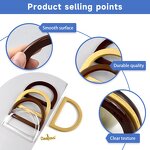 Bag Handles Manufacturer - OEM/ODM Round D-Ring Wood Plastic Purse Frame Hardware
