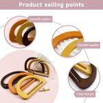 Round D-Ring Handles Manufacturer - OEM/ODM No-Sew Wood Plastic Frame DIY Craft