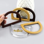 Bag Handles Manufacturer - OEM/ODM Round D-Ring Wood Plastic Purse Frame Hardware