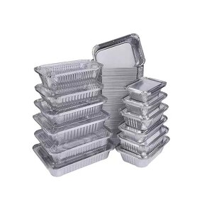 Aluminum Tray Factory - OEM Small Household Rectangular for Baking Storage