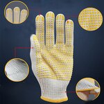 Safety Gloves Manufacturer - Wholesale Cotton Yarn with PVC Dots Knitted
