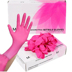 Nitrile Gloves Factory - OEM 3mil 4mil Black Purple Pink Fuchsia Disposable