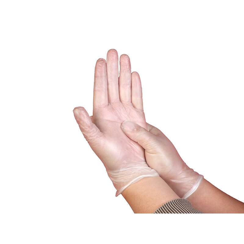 Vinyl Gloves Factory - OEM Food Grade 9-Inch Transparent Disposable