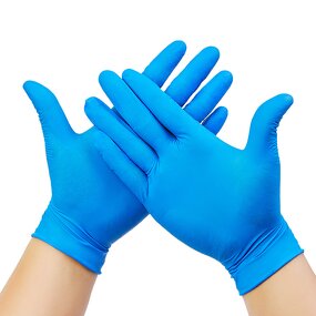 Nitrile Gloves Factory - OEM Custom Blue 4 Mil Powder-Free Disposable