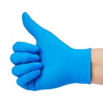 Nitrile Gloves Factory - OEM Custom Blue 4 Mil Powder-Free Disposable
