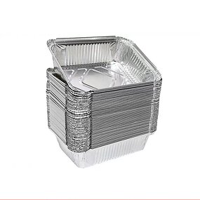 Aluminum Lunch Box Manufacturer - OEM Customised Disposable Rectangular with Lids