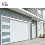 Steel Sectional Garage Door Manufacturer - OEM/ODM New American 16x8 Insulated Flat Modern