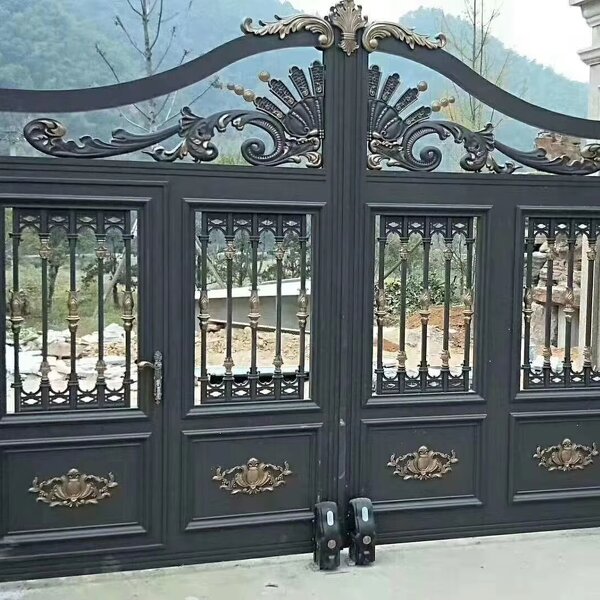 Aluminum Gates Factory - OEM/ODM Modern Double Swing Automatic Retractable Driveway