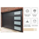 Steel Garage Door Factory - OEM/ODM Customizable 40mm Panel Modern Segmented Anti-theft