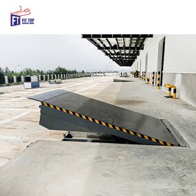 Dock Leveler Manufacturer - OEM/ODM Stationary Adjustable Hydraulic Yard Ramp with Truck