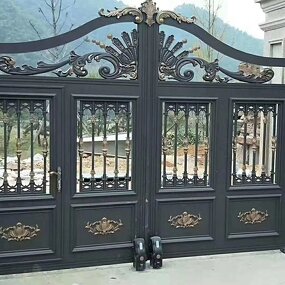 Metal Main Gate Manufacturer - OEM/ODM Luxury Fancy Gate for Villas Easily Assembled