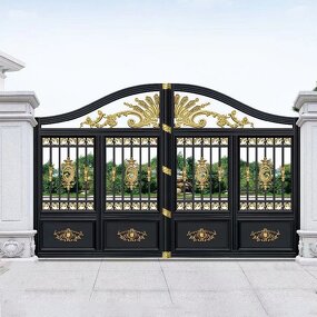 Retractable Sliding Gate Manufacturer - OEM/ODM Top-Selling Aluminium Automatic for Villas Garden