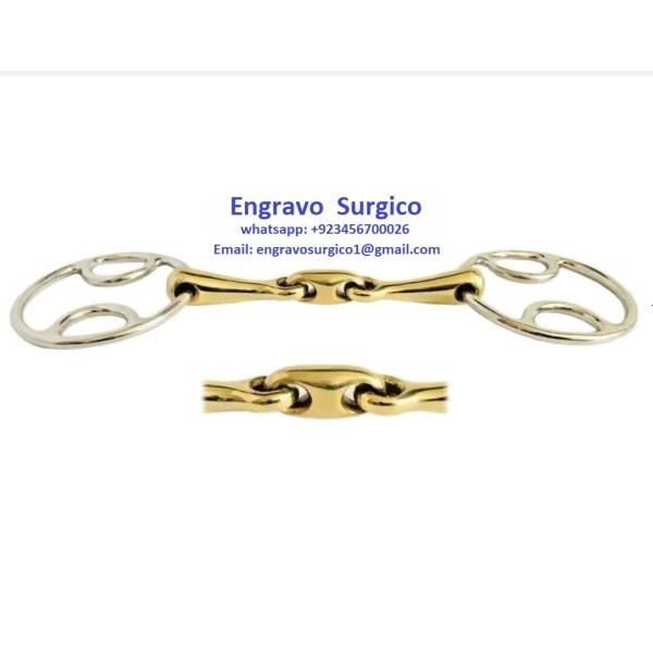Horse Snaffle Bit Factory - D Shape Mouthpiece Chrome Rings