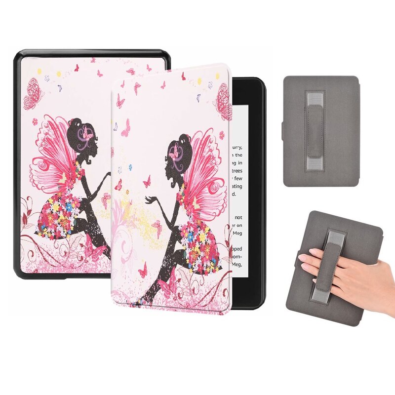 Kindle Cover Manufacturer - OEM 2025 Hot Seller PU+PC Handstrap Color Print