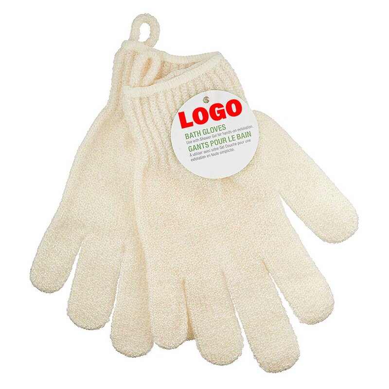 Bath Gloves Factory - OEM/ODM Custom Logo Nylon Loofah Exfoliating for Shower