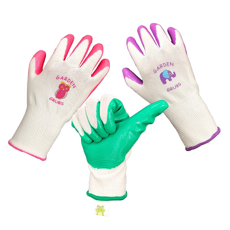 Garden Gloves Manufacturer - OEM/ODM Premium Anti Slip Grip Nitrile Coated for Kids