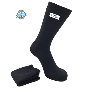 Waterproof Socks Manufacturer - OEM/ODM Custom Black Crew Breathable for Hiking Cycling