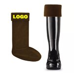 Wellington Socks Manufacturer - OEM/ODM Customized Logo Winter Thermal Fleece Rubber Rain
