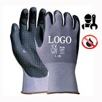 Work Gloves Factory - OEM/ODM OEM Custom logo Foam Nitrile Palm Coated Dot Grip