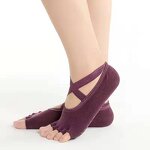 Yoga Socks Factory - OEM/ODM High Quality Non slip Cotton Pilates Half Toe Grip
