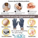 Bath Glove Manufacturer - OEM/ODM Organic Charcoal Bamboo Heavy Exfoliating Mitt