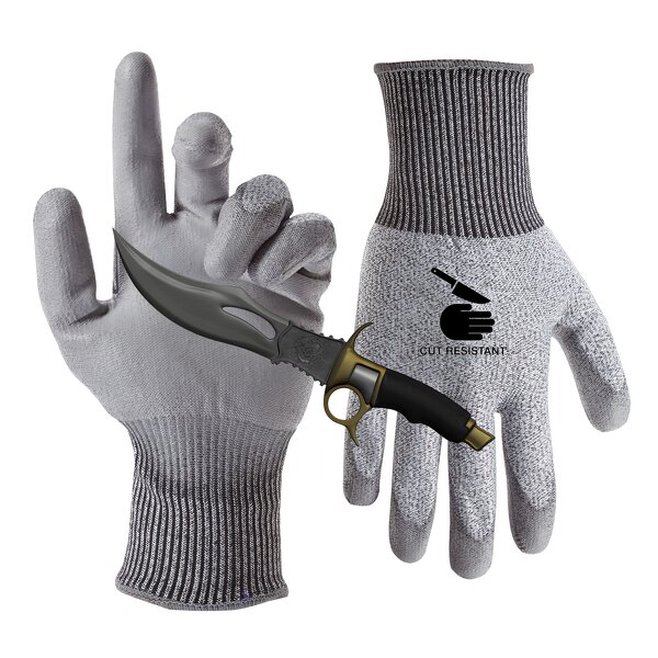 Cut Resistant Glove Factory - OEM/ODM PU Dipped CE EN388 Level 5 Anti Slip