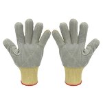 Cut Resistant Gloves Factory - OEM/ODM Anti Puncture Leather Palm Aramid Fibre Level 5