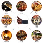 BBQ Gloves Manufacturer - OEM/ODM Custom logo Fire Proof Heat Resistant Silicone