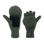 Fingerless Gloves Factory - OEM/ODM Ragg Wool Knitted with Flip Cover for Touch Screen