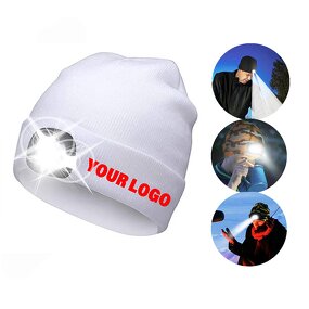 LED Headlamp Hat Manufacturer - OEM/ODM Hands Free Skull Cap Thermal Knit for Hunting