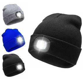 LED Beanie Hat Factory - OEM/ODM Winter Warm USB Rechargeable Torch for Fishing Work