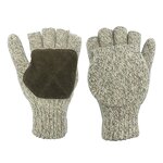 Fingerless Gloves Factory - OEM/ODM Ragg Wool Knitted with Flip Cover for Touch Screen