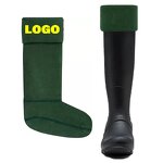 Wellington Socks Manufacturer - OEM/ODM Customized Logo Winter Thermal Fleece Rubber Rain