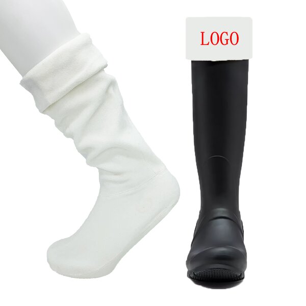 Fleece Socks Factory - OEM/ODM Custom Logo Fleece Welly Socks Winter Warm Women Boot