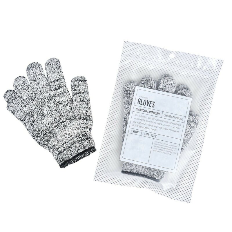 Bath Shower Gloves Factory - OEM/ODM Custom Logo Bamboo Charcoal Exfoliating