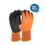 Winter Work Glove Manufacturer - OEM/ODM 100% Waterpoof Thermal Fleece Lined Latex Coated