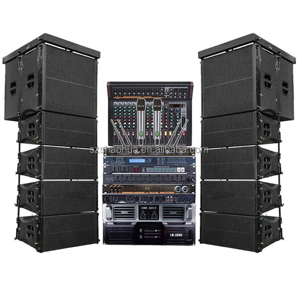 Line Array Speakers Manufacturer - OEM/ODM Q210 Powered Double 10 Inch 2 Ways for Stage