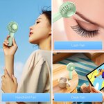 Handheld Fan Factory - OEM/ODM DC03 1200MAH Air-cooled USB Charging Adjustable 3-speed