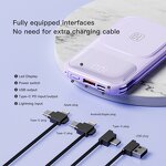 Power Bank Factory - OEM/ODM LED Digital Display Built-in Cable 15W Magnetic Wireless