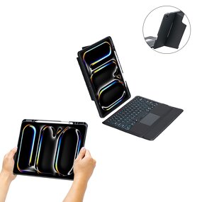 Pivot Keyboard Case Factory - OEM/ODM Split with Trackpad for iPad Pro 13 2024