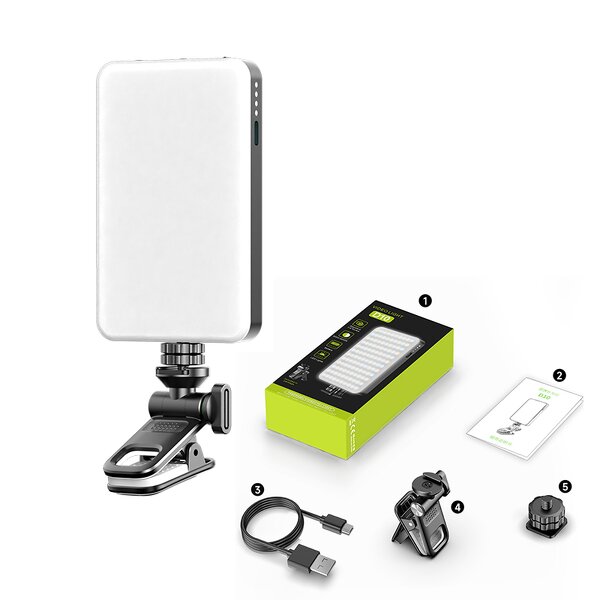 Pocket Fill Light Manufacturer - OEM/ODM D10 Ultra-thin Portable RGB 3 Color Temperature