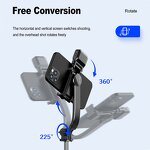 Selfie Stick Factory - OEM/ODM C01S with Split Holder Bluetooth Remote Fill Light