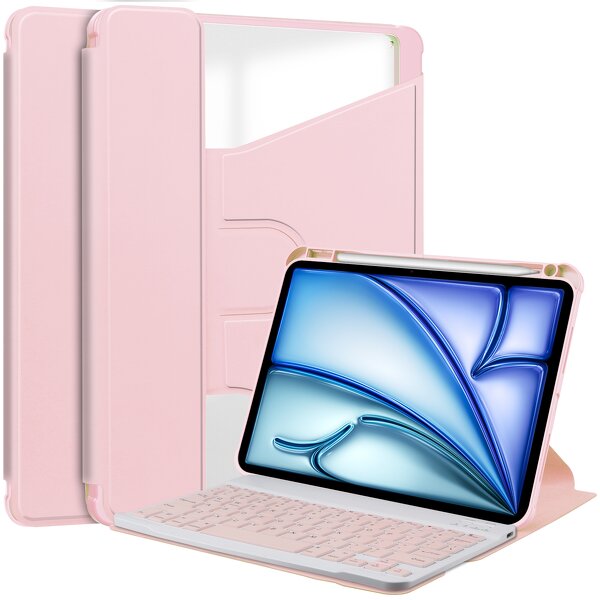 Rotating Keyboard Case Factory - OEM/ODM Transparent Acrylic for iPad Air 13 2025