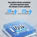 Phone Charger Factory - OEM/ODM New K39 GaN Smart Digital Display 65W Fast Charging