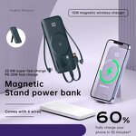 Wireless Power Bank Manufacturer - OEM/ODM Ultra Thin 10000 Mah Magnetic with Charging Cable