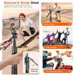 Selfie Stick Factory - OEM/ODM L16 TT 1.8m Telescopic Aluminum Alloy Auto Tripod