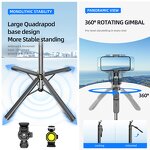 Selfie Stick Manufacturer - OEM/ODM TT19 1.75m Auto Pop-up Stable Quadrapod