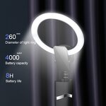 Ring Light Manufacturer - OEM/ODM 4000mAh Cordless 10 Inch Foldable Wireless Selfie