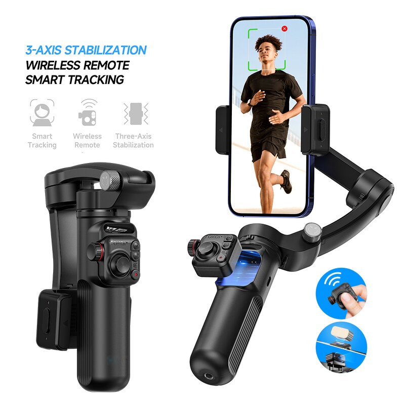 Gimbal Stabilizer Manufacturer - OEM/ODM M02 Face Tracking Three-axis Separation Remote