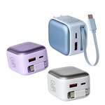 Phone Charger Manufacturer - OEM/ODM New K60 35W GaN with Built-in Cable Retractable